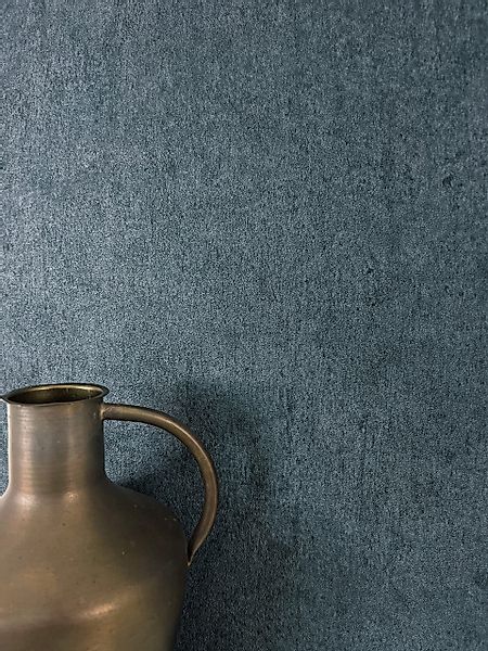Newroom Vliestapete, Blau Tapete Modern Beton günstig online kaufen