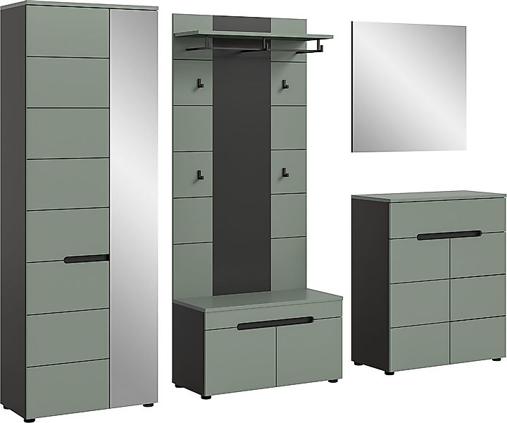 Home affaire Garderoben-Set REHAT, TOPSELLER!, 5-teilig, Breite 255cm, indi günstig online kaufen