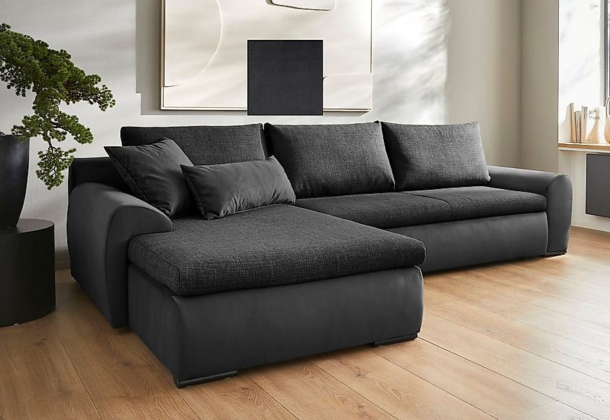Home affaire Ecksofa Win L-Form, B: 285 cm - OTTO. Verlässliche Qualität., günstig online kaufen