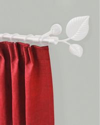 GARESA Gardinenstange "BLATT" Ø 20 mm 1 läufig-läufig Wunschmaßlänge Vorhan günstig online kaufen