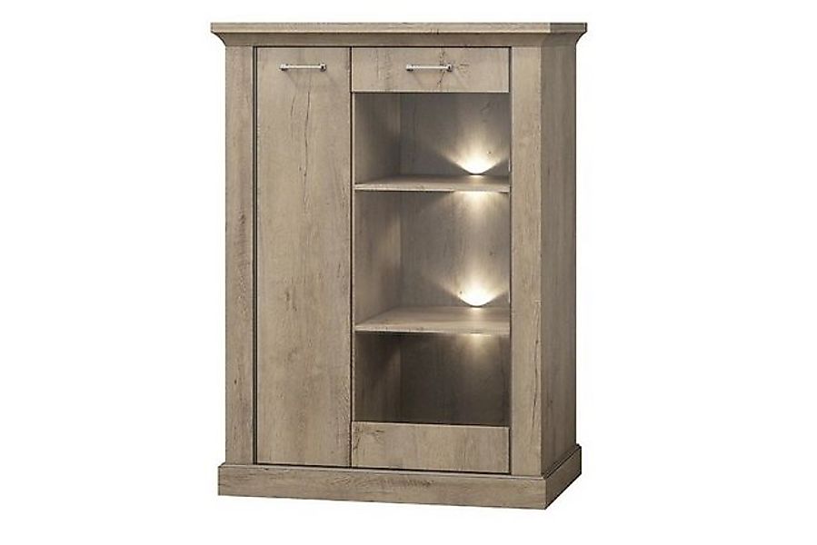 KONSIMO Vitrine VETIS Vitrine vintage, mit Glastür, Holztextur, viel Staura günstig online kaufen