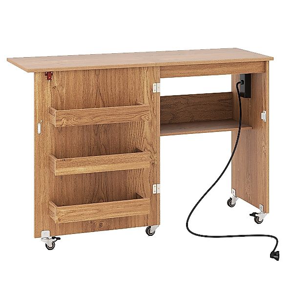 COSTWAY Schreibtisch, 2 in 1 Nähtisch günstig online kaufen