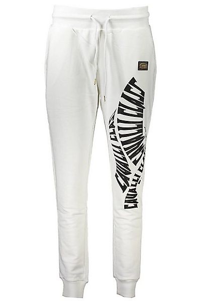 Cavalli Class 5-Pocket-Hose Elegante Damen Sporthose Weiß mit Aufdruck und günstig online kaufen