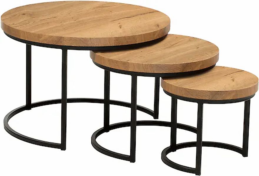 OMG Design Couchtisch "Hugo" 3 Stk. tlg. im 3er Set, variabel stellbar günstig online kaufen