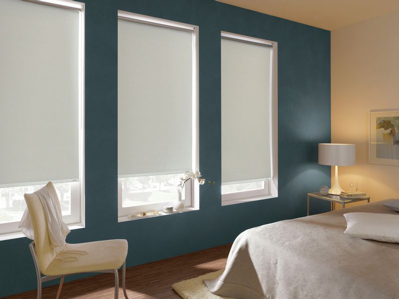 Gardinia Verdunkelungsrollo Thermo Streifen 62 cm x 180 cm Weiß günstig online kaufen