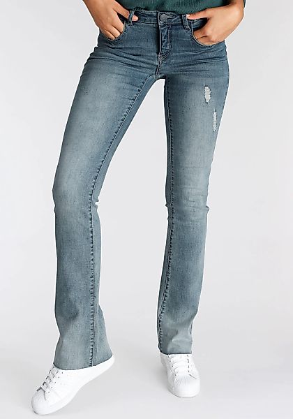 Arizona Bootcut-Jeans Ultra-Stretch ausgestellte Beinform, modischer günstig online kaufen