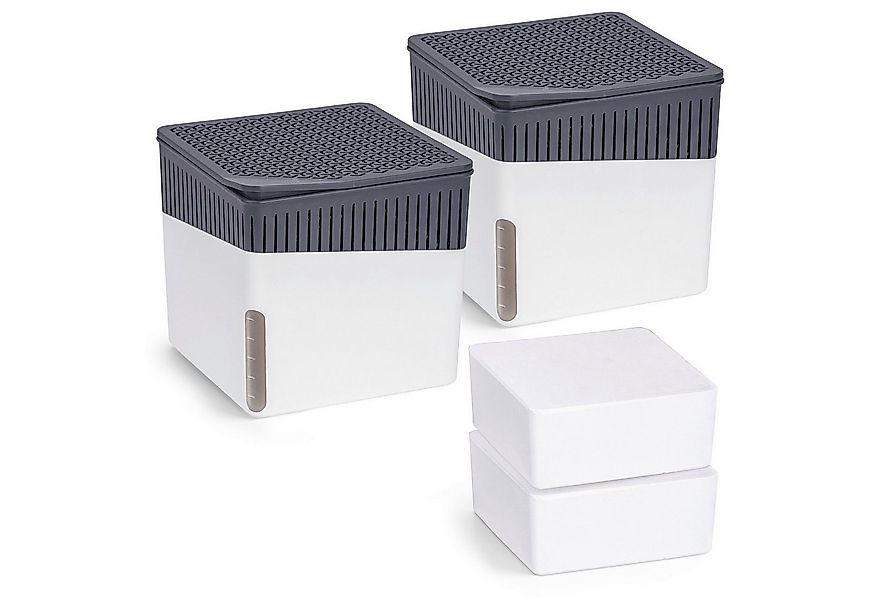 WENKO Luftentfeuchter Cube, für 80 m³ Räume, 2 x 1000g günstig online kaufen