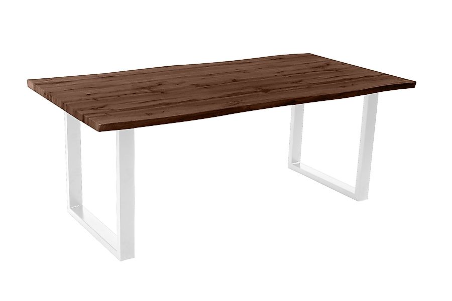 Loreno® Esstisch Josy, Nussbaumholz, Baumkante, MDF-Platte, günstig online kaufen