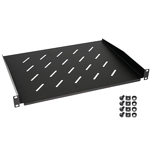HMF 65499 Fachboden für Serverschrank  19 Zoll  1 HE  350mm Schwarz günstig online kaufen