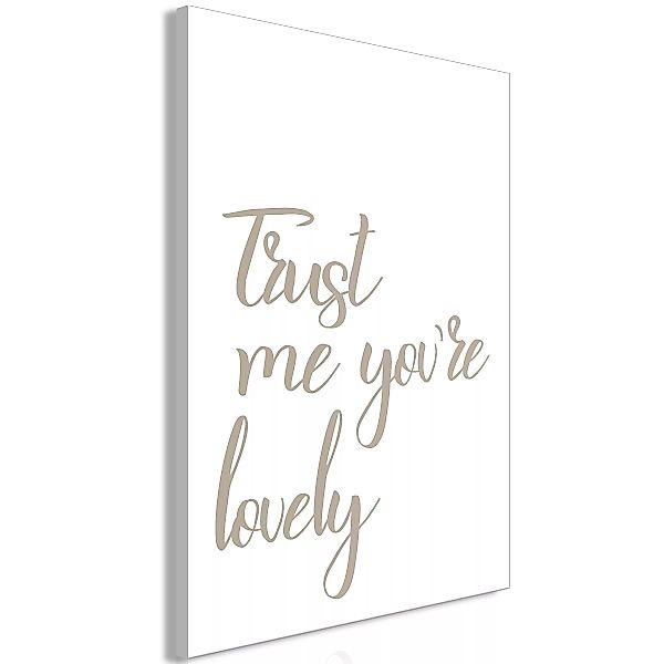 Wandbild - Trust Me You're Lovely (1 Part) Vertical günstig online kaufen