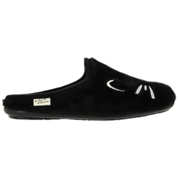 La Maison De L'espadrille  Hausschuhe MULE CHAT Maison de l'Espadrille NOIR günstig online kaufen
