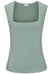 LASCANA Tanktop aus bügelfreiem Material, elegantes Basic-Top mit breiten T günstig online kaufen