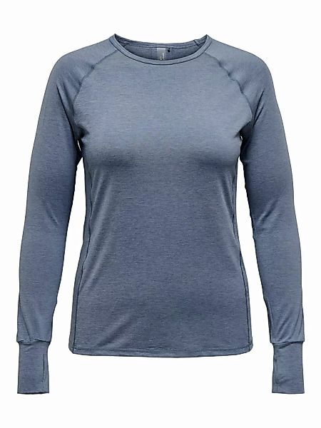 ONLY Curvy Trainingsshirt Damen Blue; Grey günstig online kaufen