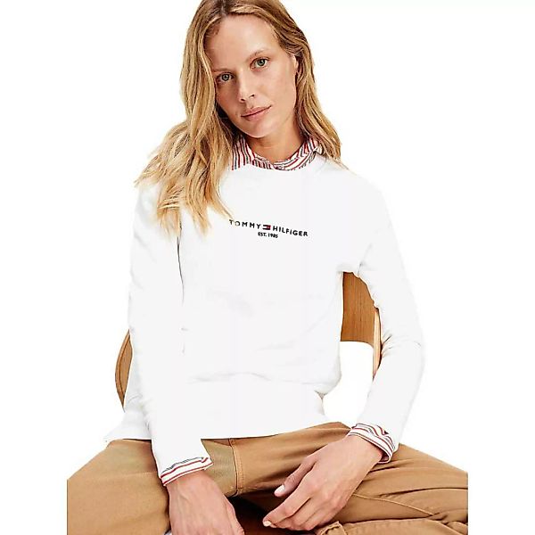Tommy Hilfiger Essential Sweatshirt XS White günstig online kaufen