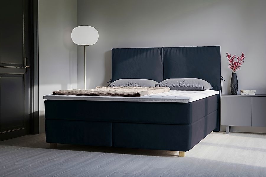 Home affaire Boxspringbett "Nele" inkl. Topper im schlichtem Design günstig online kaufen