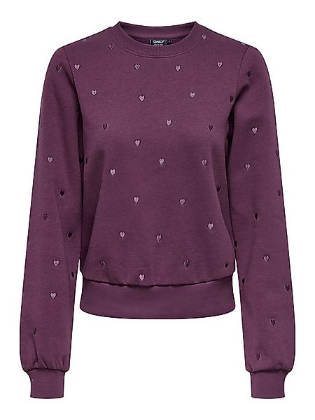 ONLY Sweatjacke ONLATIKA L/S O-NECK GLITTER EMB. BO günstig online kaufen