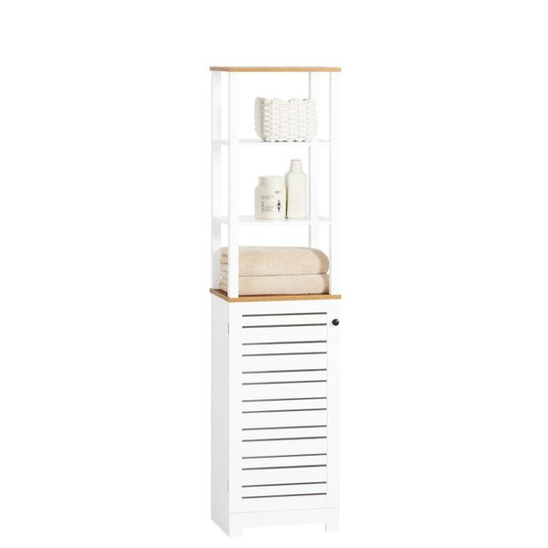 SoBuy Hochschrank BZR43 Badschrank Badregal mit günstig online kaufen