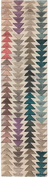 FLAIR RUGS Läufer »Archer 3D Effekt«, rechteckig, 10 mm Höhe, Wolle, Teppic günstig online kaufen