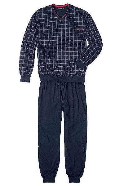GÖTZBURG Pyjama Antonio langer Schlafanzug mit Bündchen, Baumwolle, auch in günstig online kaufen