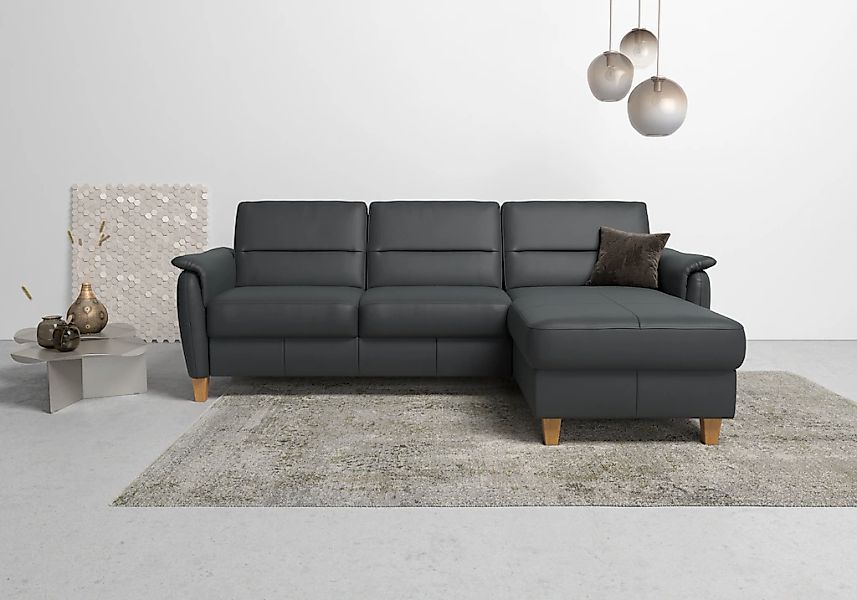 Home affaire Ecksofa "Palmera L-Form, B: 244 cm" optional Bettfunktion & Be günstig online kaufen