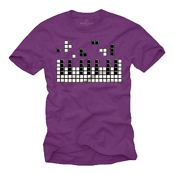 MAKAYA Print-Shirt Herren Piano Gamer Geschenke günstig online kaufen