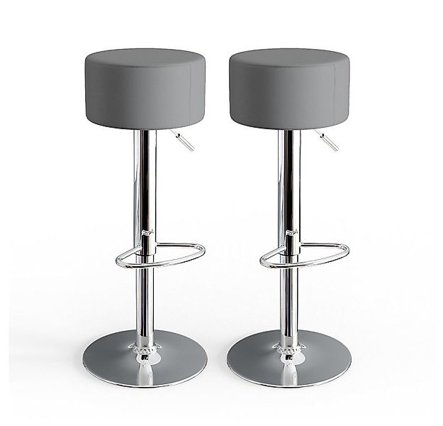 Vicco Barhocker, Grau, 38.5 x 92 cm 2 Teilig (2-er Set, 2 St., 2-er Set), m günstig online kaufen
