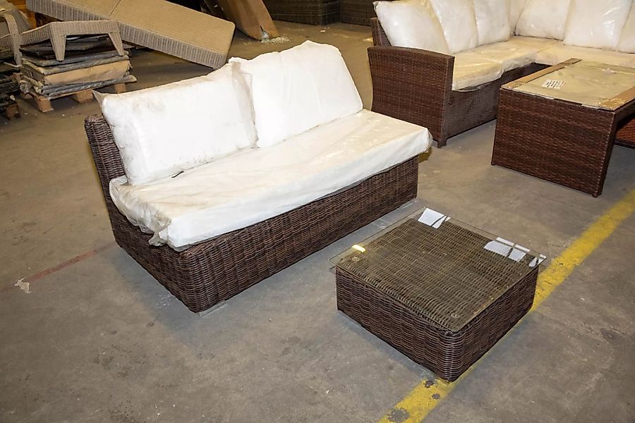 #HBM 3090: Sofa Tessera + Tisch Ariano 5mm-braun-meliert günstig online kaufen