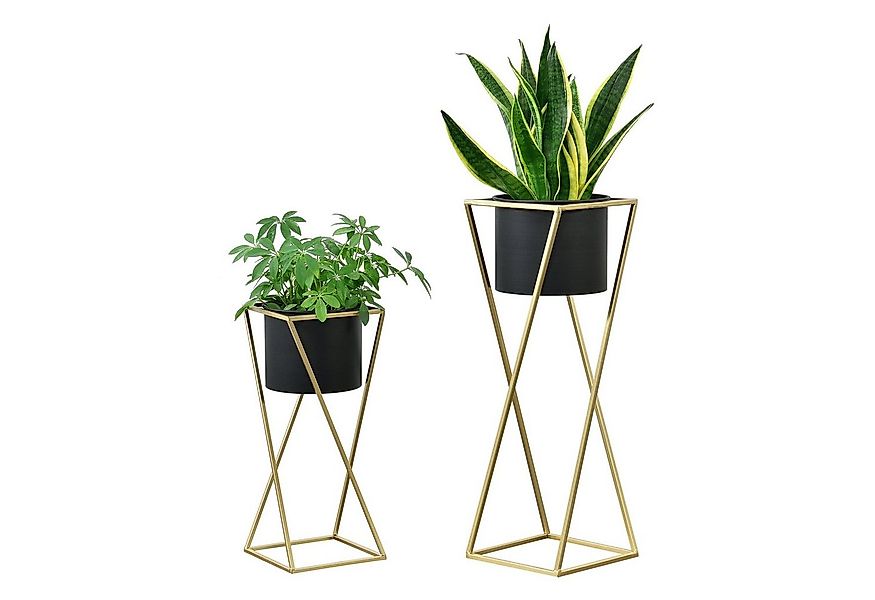 en.casa Blumenständer (Set, 2er), »Mons« Blumenkübel Pflanzenständer Pflanz günstig online kaufen