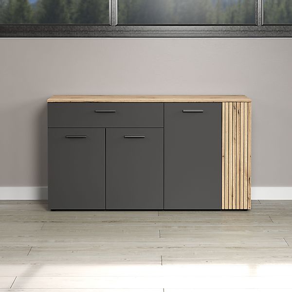 INOSIGN Sideboard "Estepona", (1 St.), Kommode, Akustikpaneel-Look; Breite günstig online kaufen