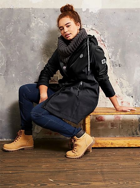 Sheego Softshelljacke, mit Kapuze günstig online kaufen