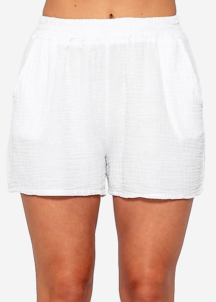 SASSYCLASSY Shorts High-Waist Musselin Shorts Damen günstig online kaufen
