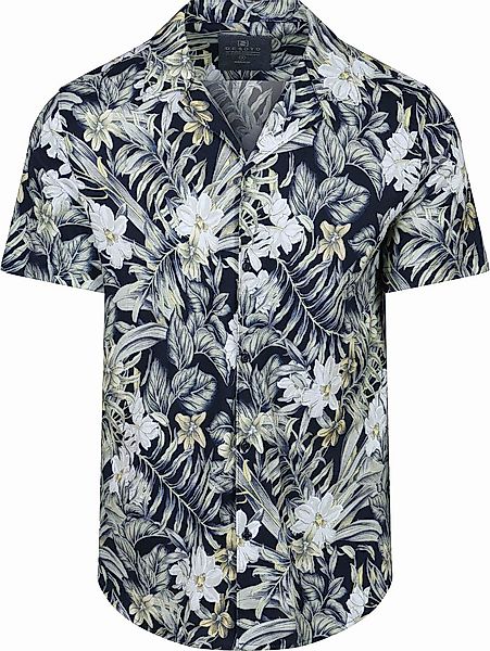Desoto Short Sleeve Hemd Festival Navy Grün - Größe XL günstig online kaufen
