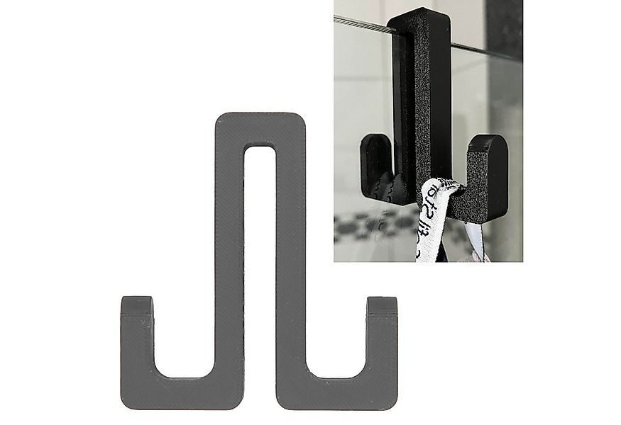 TSB Werk Handtuchhaken Handtuchhaken Duschtür Halter Duschkabine, (2-St), H günstig online kaufen