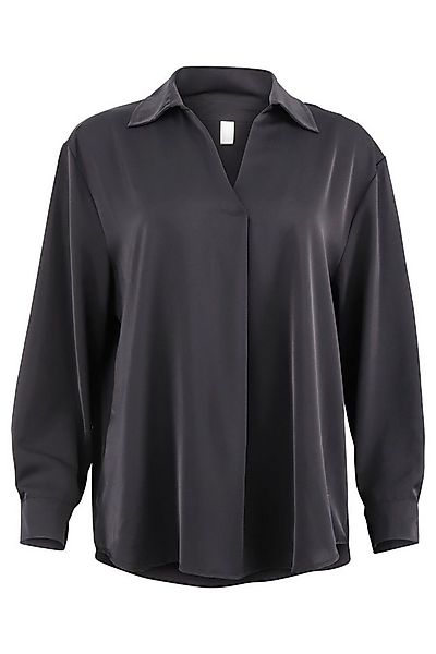malito more than fashion Schlupfbluse Basic Bluse Uni 2300 elegante langarm günstig online kaufen
