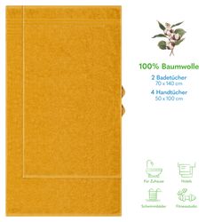 HAMMETEX Handtuch Set "6-teiliges Handtuch Set, 100% Baumwolle, Weich & Sau günstig online kaufen