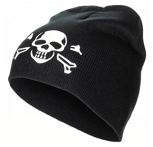 MFH Beanie Strickmütze BEANIE Totenkopf schwarz (Packung) Totenkopf günstig online kaufen