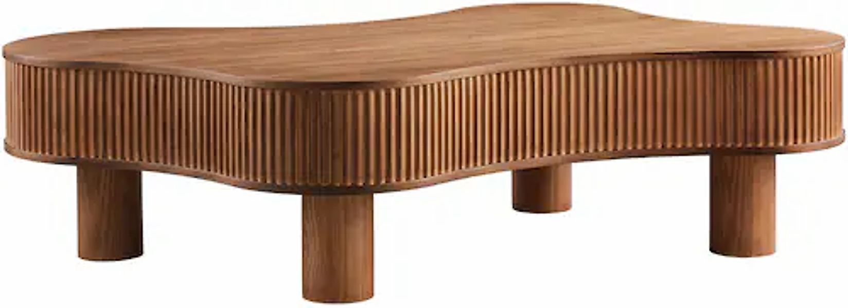 SalesFever Couchtisch 1 Stk. tlg. mit Massivholz-Lamellen günstig online kaufen