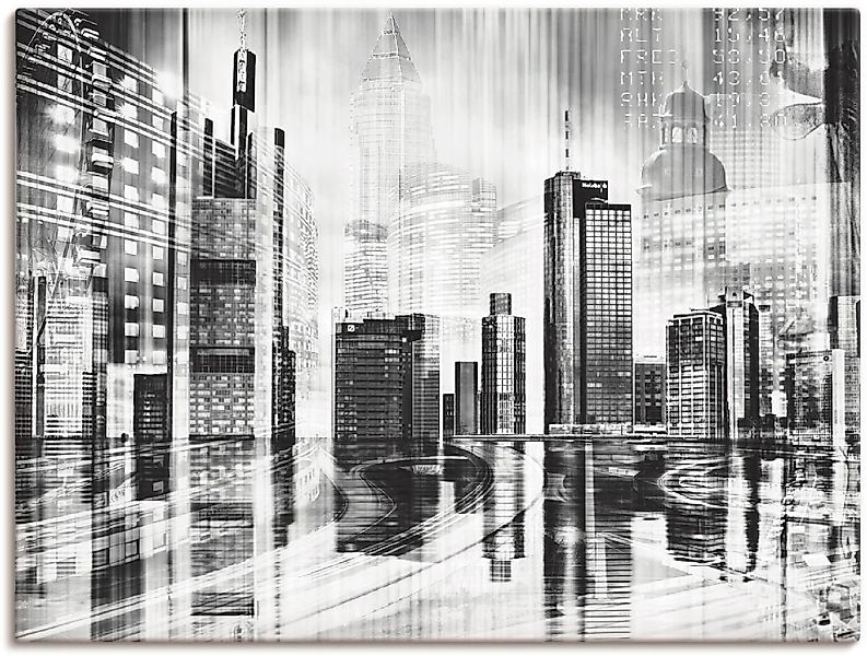Artland Wandbild »Frankfurt Skyline Collage 01«, Deutschland, (1 St.), als günstig online kaufen