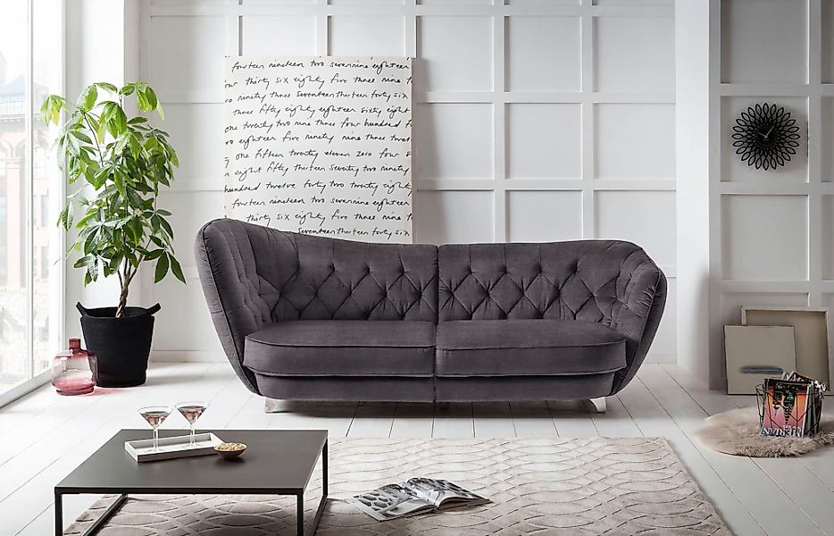 Leonique Big-Sofa "Retro", stylischer Hochlehner günstig online kaufen