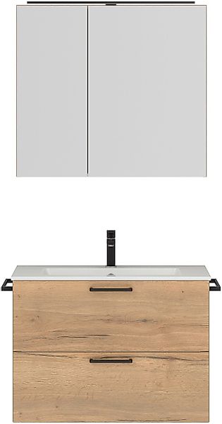 nobilia® Badmöbel-Set »Tolvina«, (2 St., vormontiert, mit Soft-Close), inkl günstig online kaufen