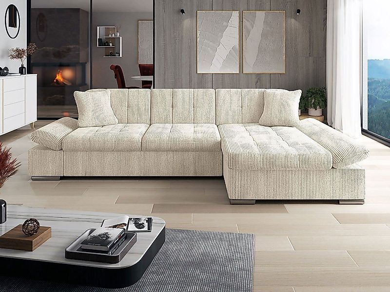 MIRJAN24 Ecksofa Malwi Cord, mit Schlaffunktion günstig online kaufen