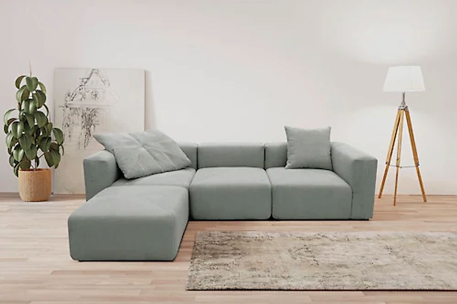 Home affaire Ecksofa »Gerrid L-Form« Cord-Bezug, Modulsofa, bestehend aus E günstig online kaufen