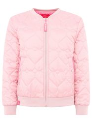 Zwillingsherz Bomberjacke ""Be Happy"" ohne Kapuze modisch, Kontrastdetails günstig online kaufen