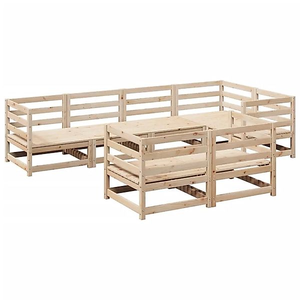 vidaXL 7-Tlg Garten-Sofagarnitur Massivholz Kiefer 3299489 günstig online kaufen