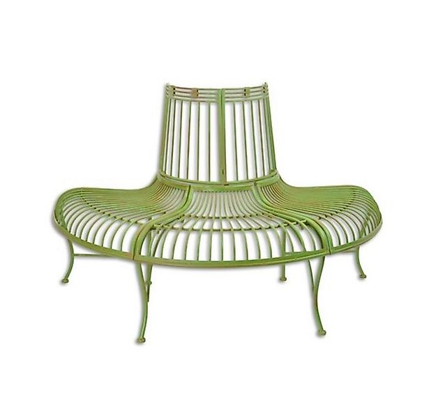 Gartenbank Baumbank Bank Gartenbank halbrund grün günstig online kaufen