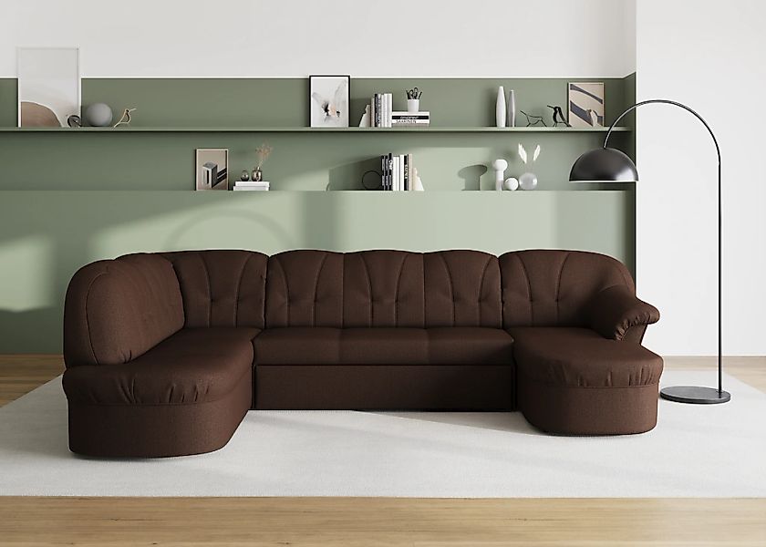 DOMO collection Wohnlandschaft "Pegnitz, zeitlos&modern, elegante Rückenste günstig online kaufen