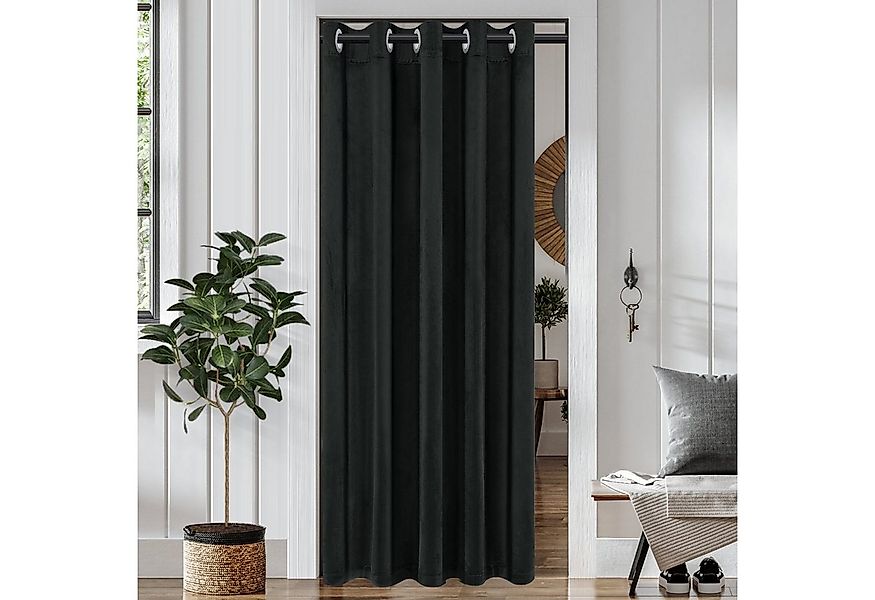 Rosnek Türvorhang Samt, Ösen, für Kleiderschrank Treppe Küche Deko (1 St), günstig online kaufen