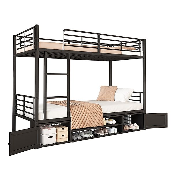 Merax Etagenbett, mit Stauraum und Leiter, günstig online kaufen
