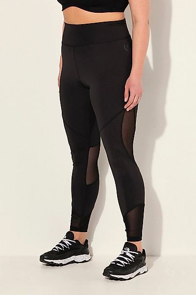 Ulla Popken Leggings Sport-Leggings Mesh-Einsätze Tasche recycelt günstig online kaufen