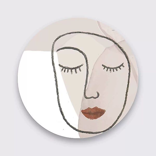 Wandkraft | Wanddekoration Form Gesicht günstig online kaufen